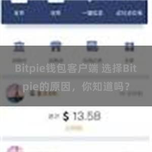 Bitpie钱包客户端 选择Bitpie的原因，你知道吗？