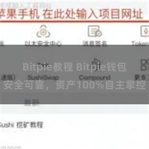 Bitpie教程 Bitpie钱包安全可靠，资产100%自主掌控