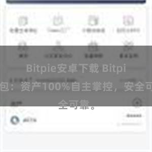 Bitpie安卓下载 Bitpie钱包：资产100%自主掌控，安全可靠。