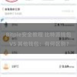 Bitpie安全教程 比特派钱包 VS 其他钱包：有何区别？