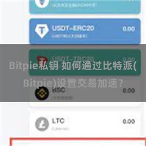 Bitpie私钥 如何通过比特派(Bitpie)设置交易加速？