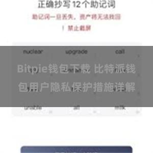 Bitpie钱包下载 比特派钱包用户隐私保护措施详解